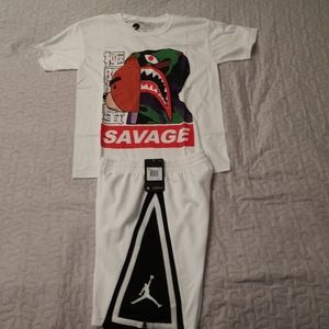 Youth JORDAN set & graphic tee shirt